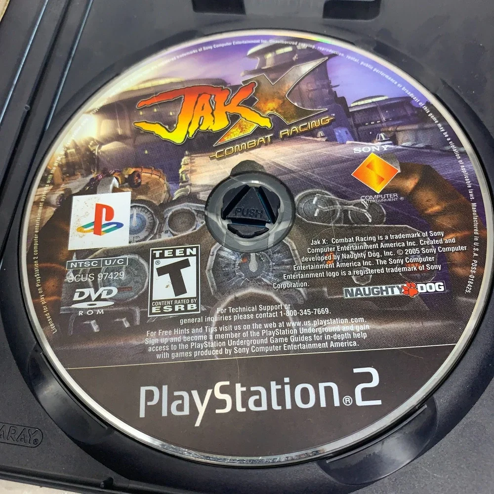 Jak II & Jak X Combat Racing PlayStation 2 PS2 Game Discs Only Untested